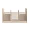 Flash Furniture Bright Beginnings Commercial Grade Modular Double Sided Multipurpose Wooden Classroom Storage Unit with Transparent Sides, Natural MK-KE24558-GG - alternate 2